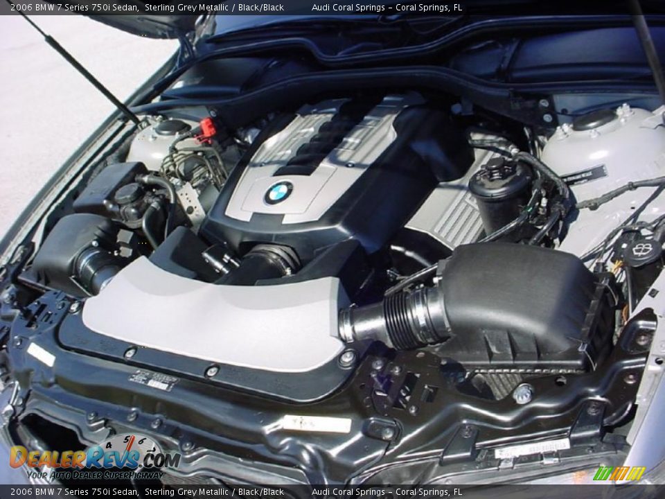 2006 BMW 7 Series 750i Sedan Sterling Grey Metallic / Black/Black Photo #16