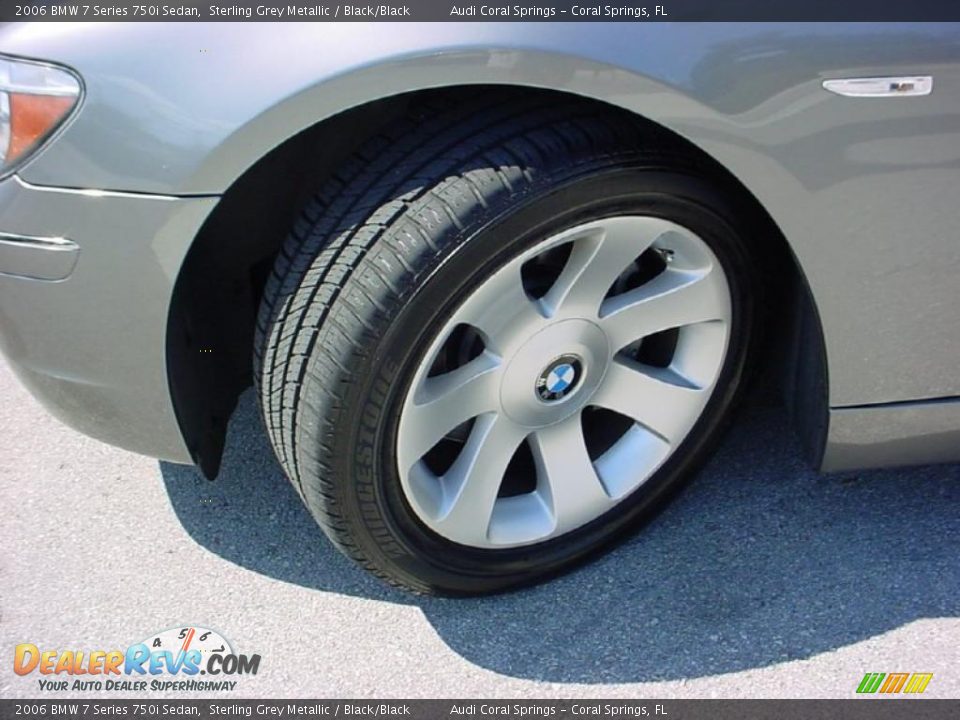 2006 BMW 7 Series 750i Sedan Sterling Grey Metallic / Black/Black Photo #17