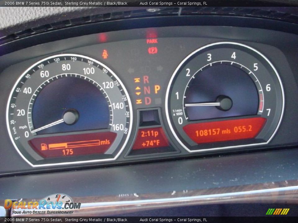 2006 BMW 7 Series 750i Sedan Sterling Grey Metallic / Black/Black Photo #18