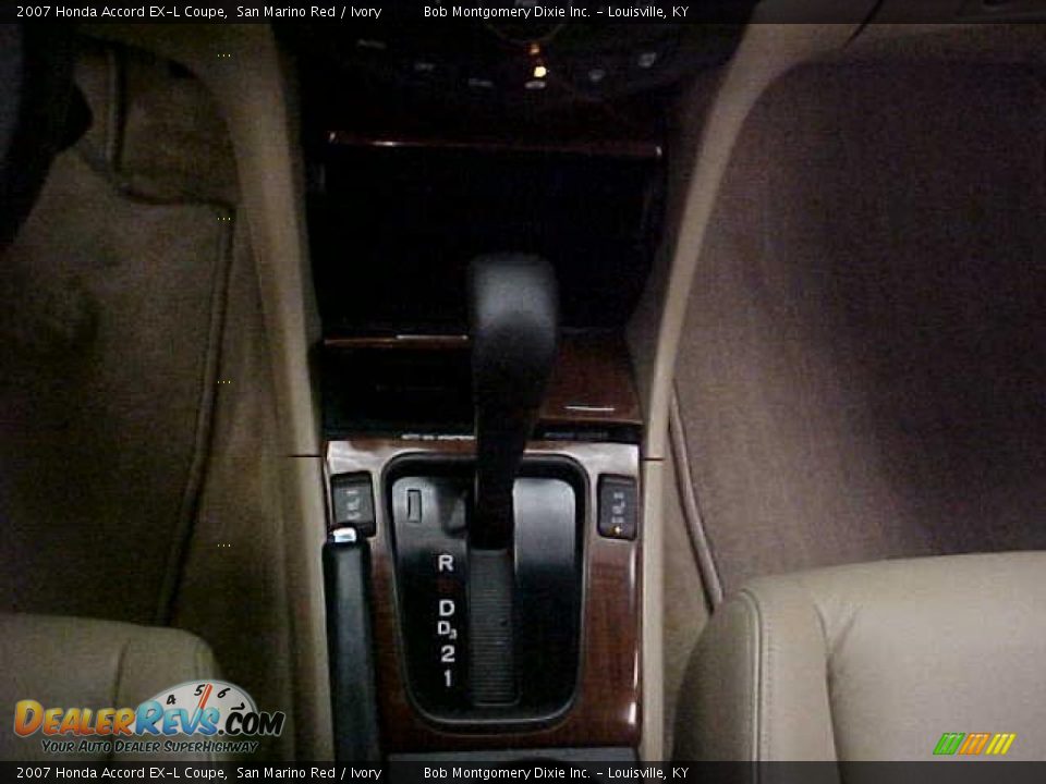 2007 Honda Accord EX-L Coupe San Marino Red / Ivory Photo #23