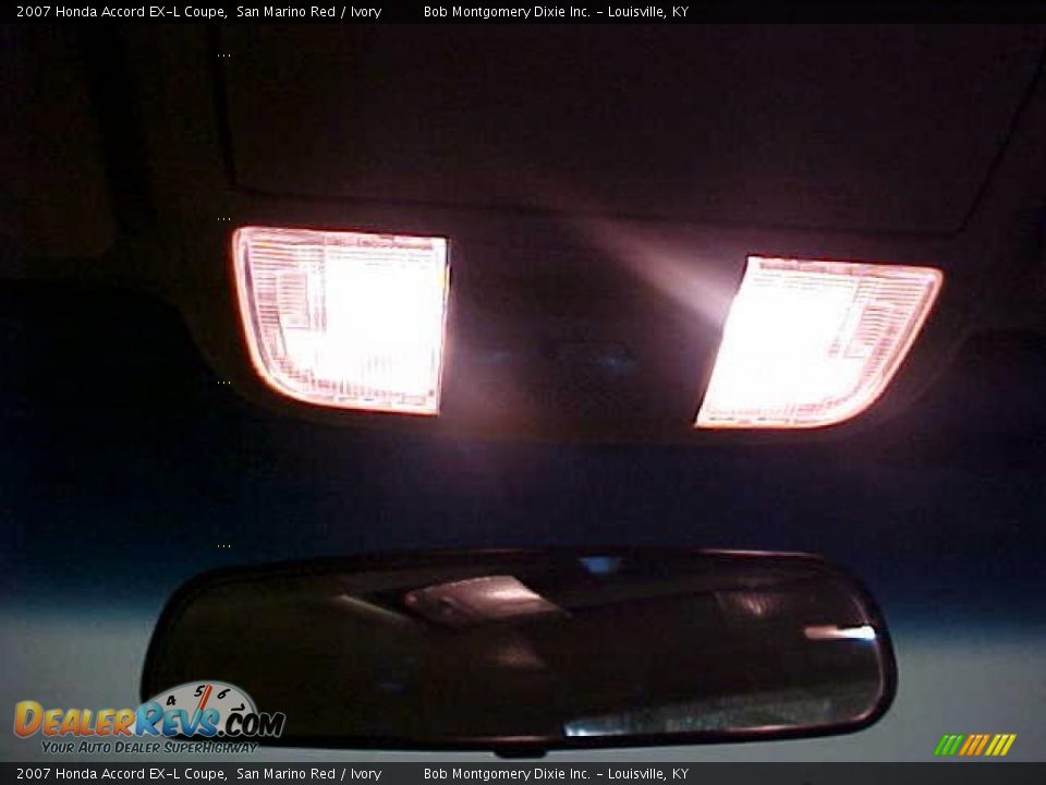 2007 Honda Accord EX-L Coupe San Marino Red / Ivory Photo #25