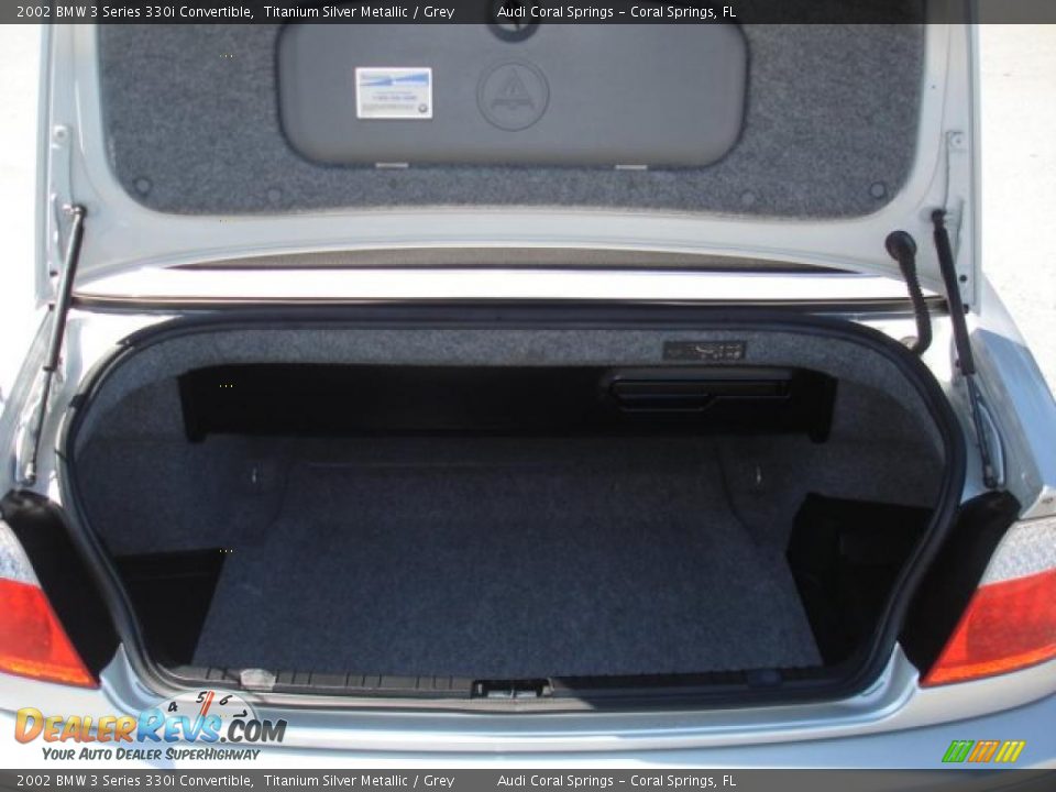 2002 BMW 3 Series 330i Convertible Titanium Silver Metallic / Grey Photo #9