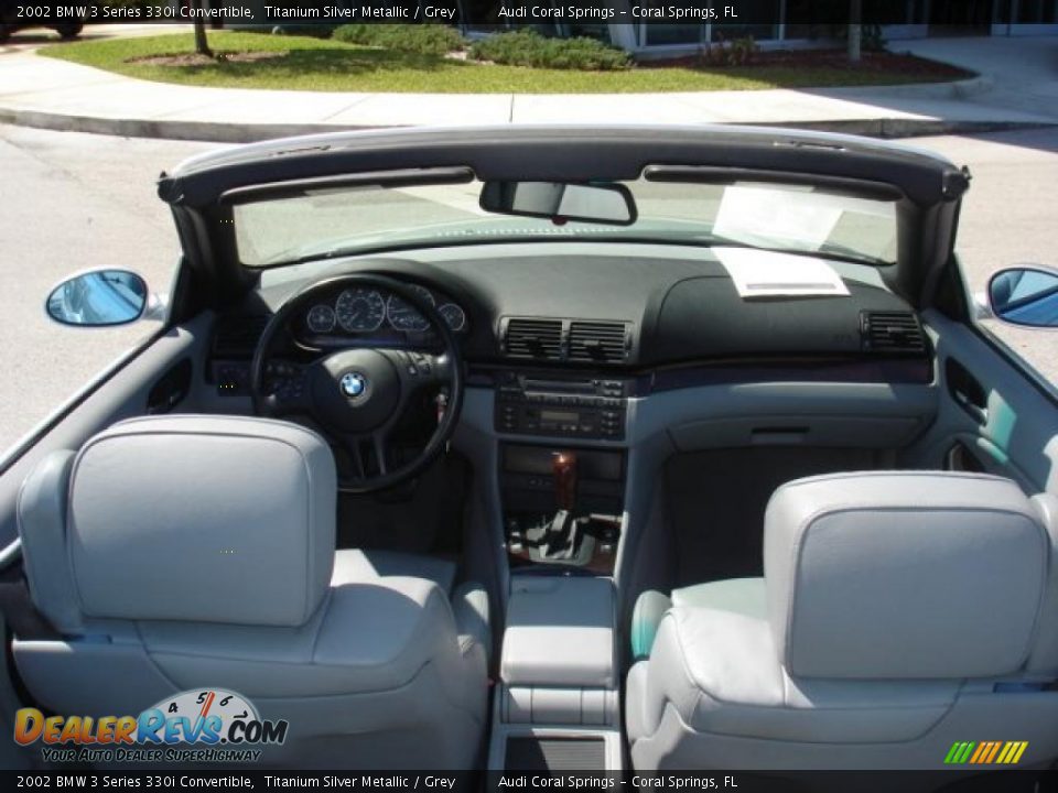 2002 BMW 3 Series 330i Convertible Titanium Silver Metallic / Grey Photo #14