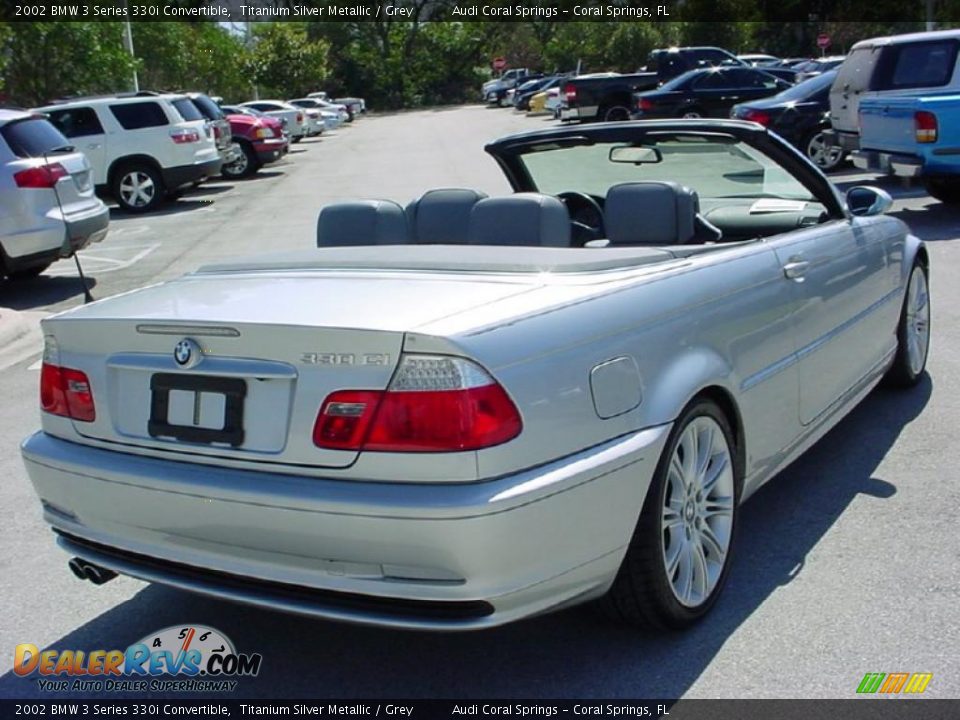 2002 BMW 3 Series 330i Convertible Titanium Silver Metallic / Grey Photo #19