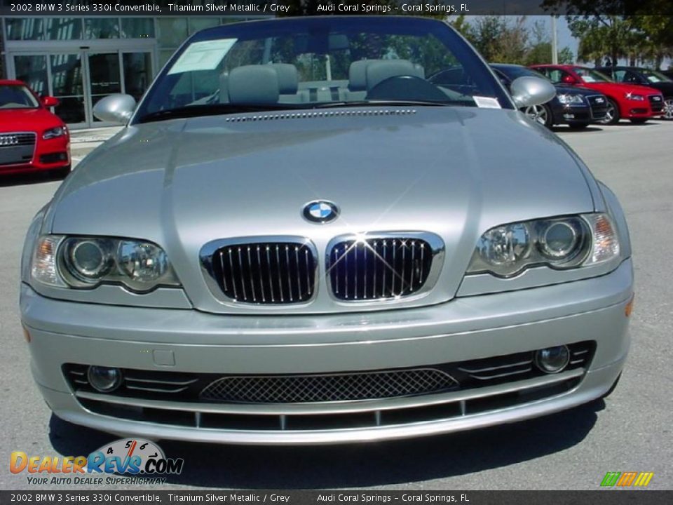2002 BMW 3 Series 330i Convertible Titanium Silver Metallic / Grey Photo #22