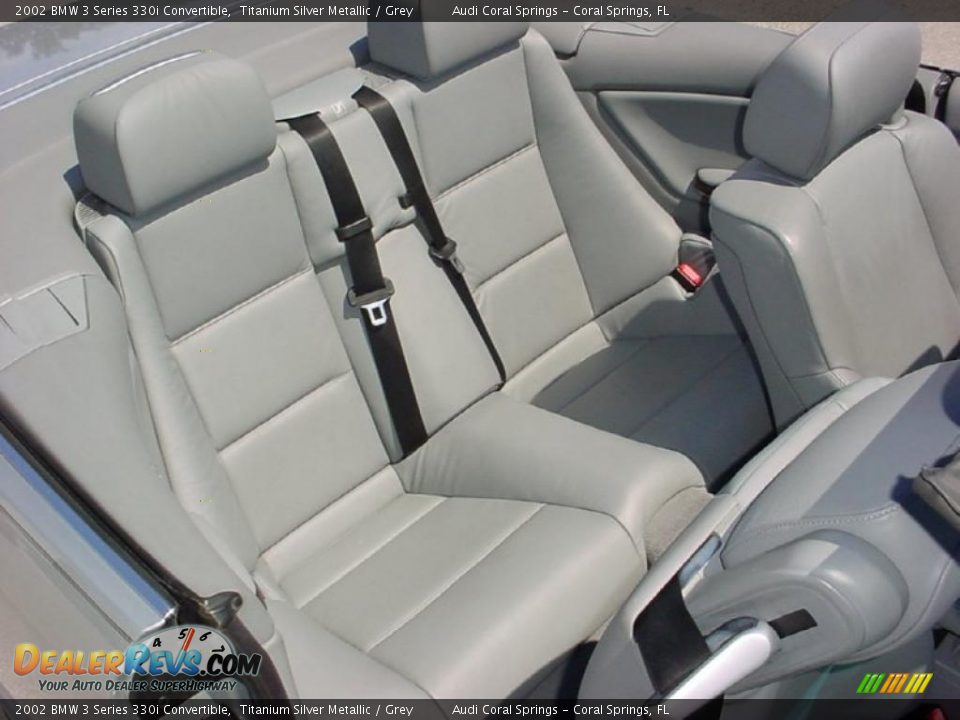 2002 BMW 3 Series 330i Convertible Titanium Silver Metallic / Grey Photo #26