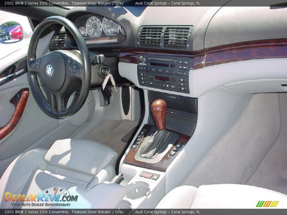 2002 BMW 3 Series 330i Convertible Titanium Silver Metallic / Grey Photo #27
