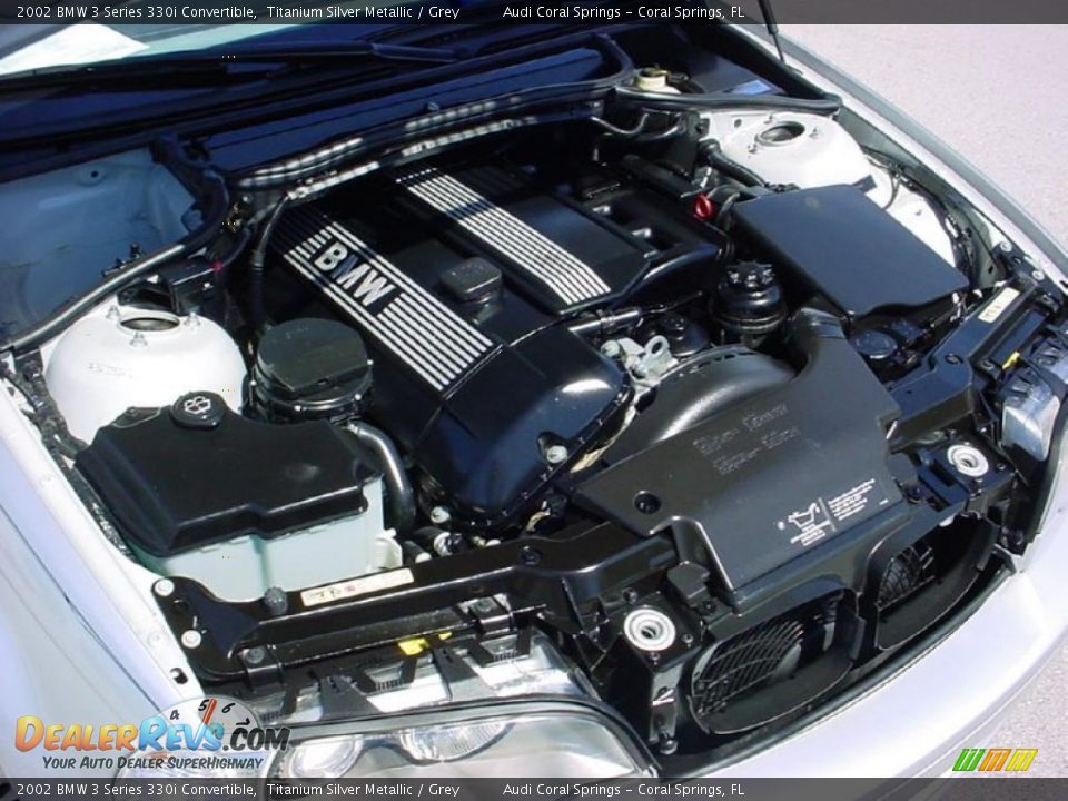 2002 BMW 3 Series 330i Convertible Titanium Silver Metallic / Grey Photo #28