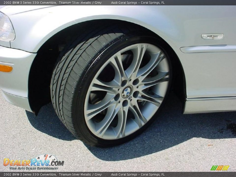 2002 BMW 3 Series 330i Convertible Titanium Silver Metallic / Grey Photo #29