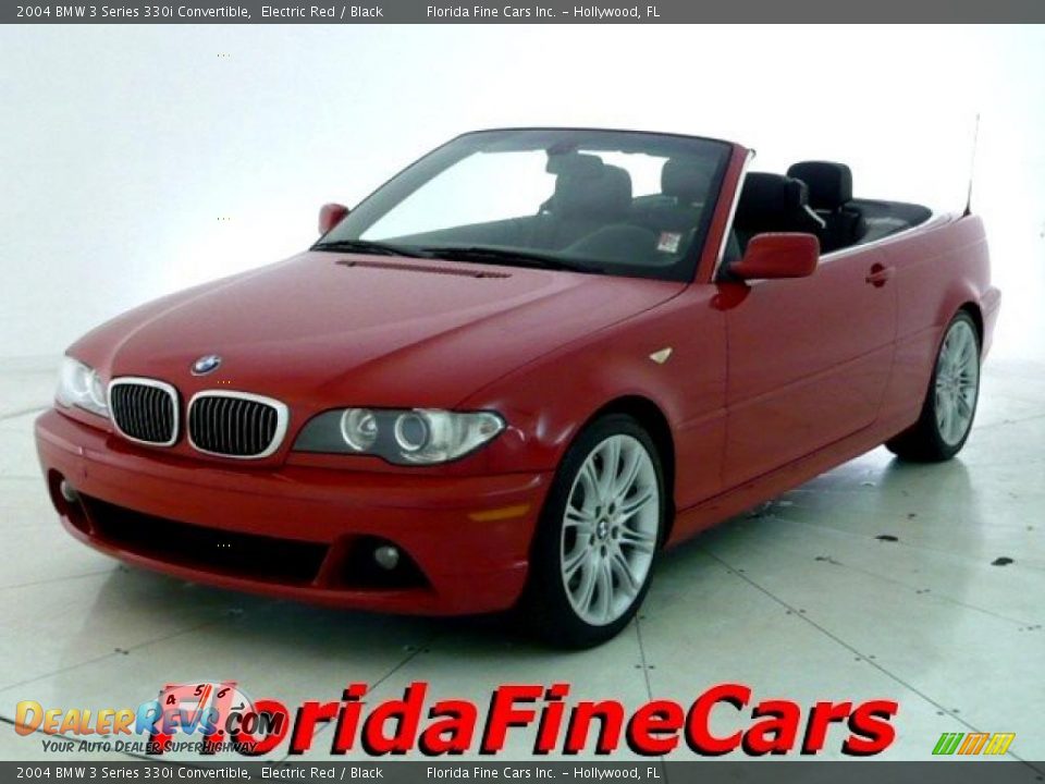 2004 BMW 3 Series 330i Convertible Electric Red / Black Photo #1
