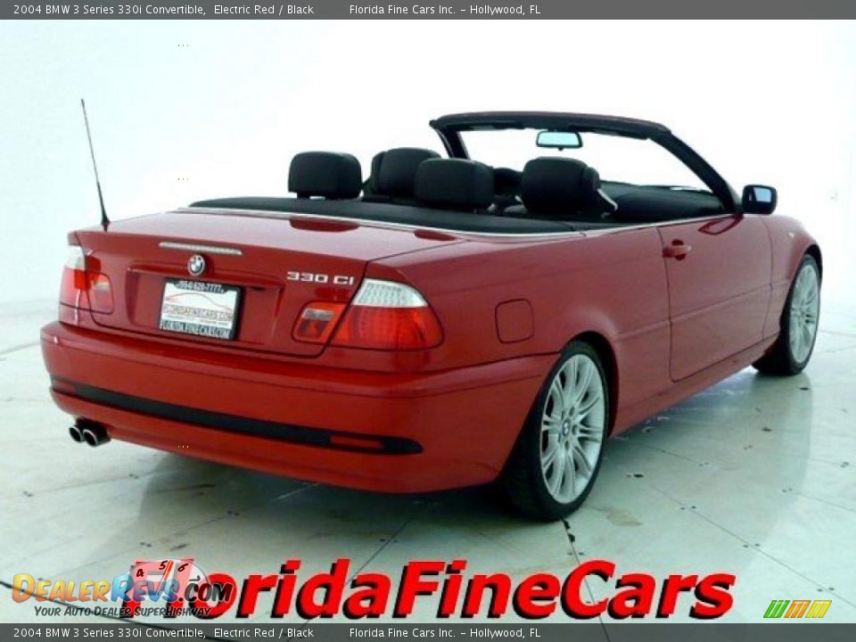 2004 BMW 3 Series 330i Convertible Electric Red / Black Photo #2