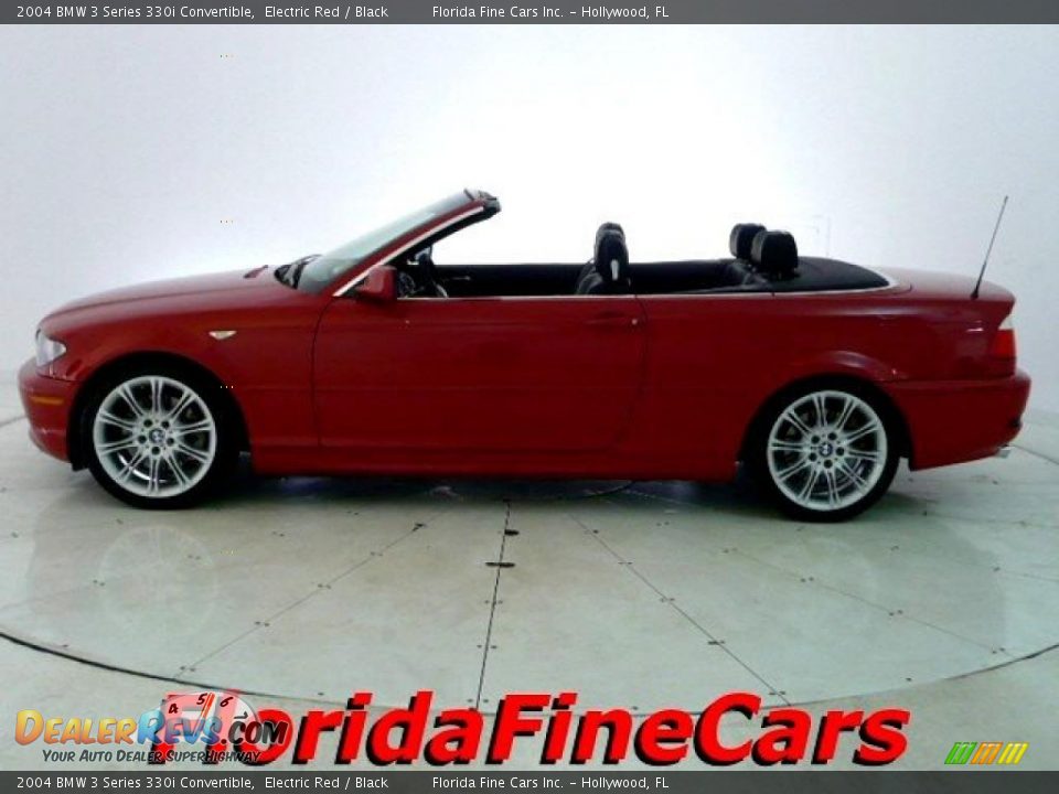2004 BMW 3 Series 330i Convertible Electric Red / Black Photo #3