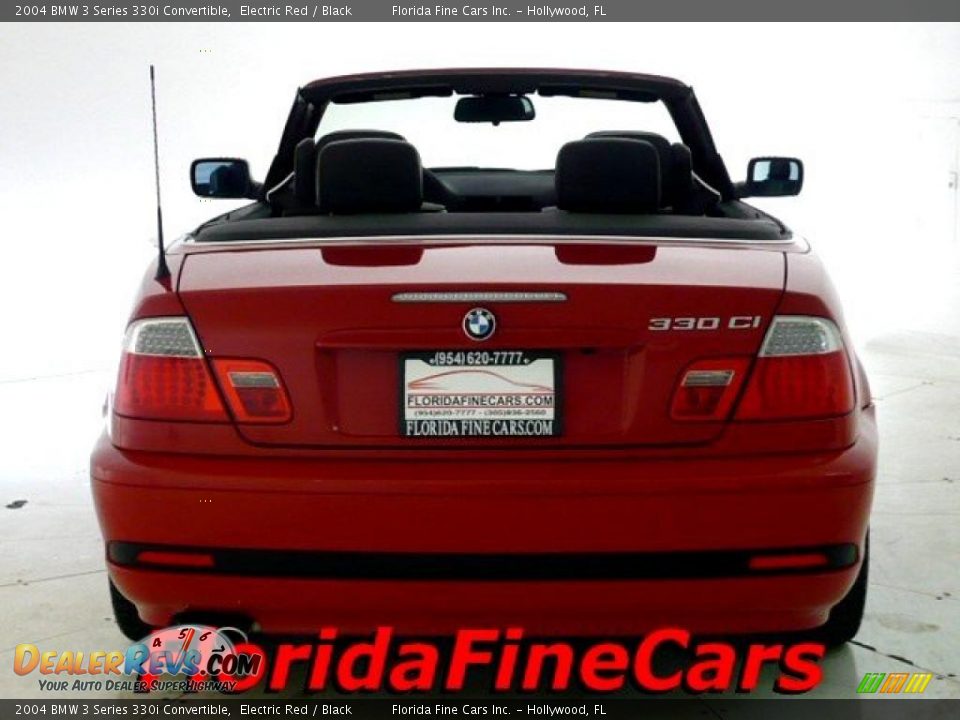 2004 BMW 3 Series 330i Convertible Electric Red / Black Photo #6