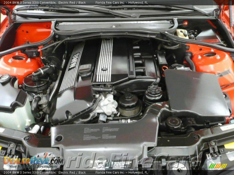 2004 BMW 3 Series 330i Convertible Electric Red / Black Photo #10