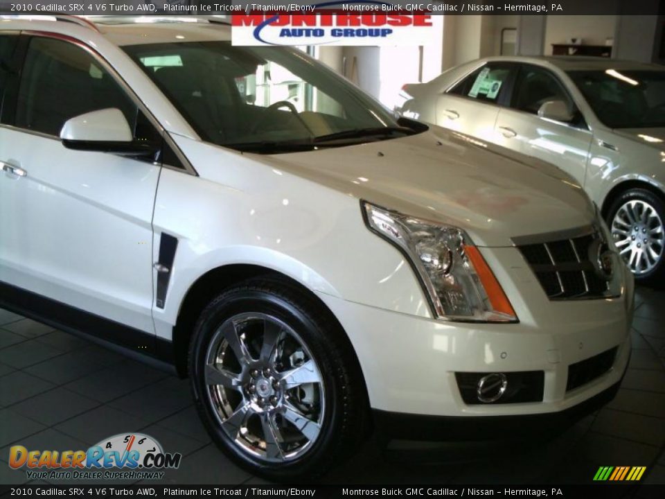 2010 Cadillac SRX 4 V6 Turbo AWD Platinum Ice Tricoat / Titanium/Ebony Photo #5