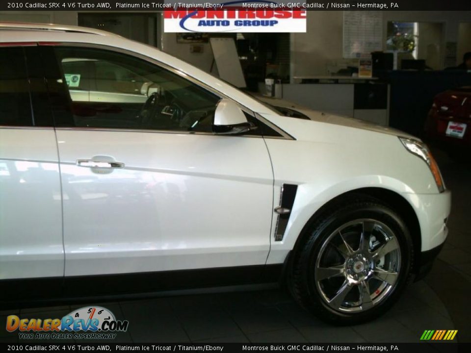 2010 Cadillac SRX 4 V6 Turbo AWD Platinum Ice Tricoat / Titanium/Ebony Photo #7