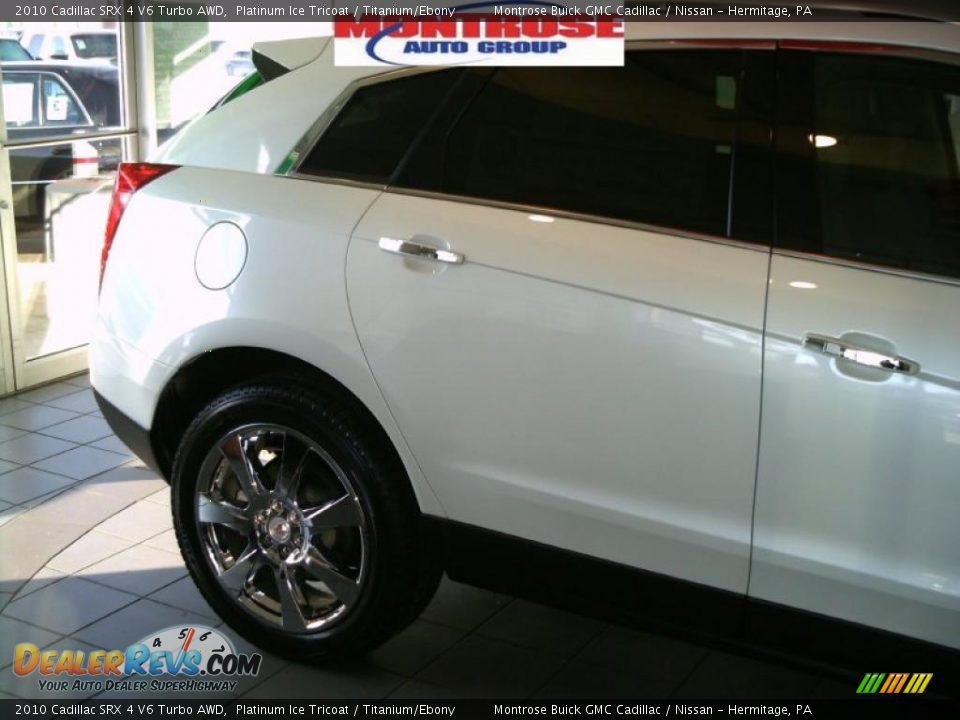 2010 Cadillac SRX 4 V6 Turbo AWD Platinum Ice Tricoat / Titanium/Ebony Photo #8