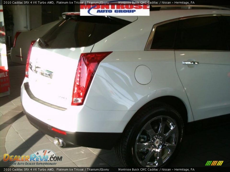 2010 Cadillac SRX 4 V6 Turbo AWD Platinum Ice Tricoat / Titanium/Ebony Photo #9