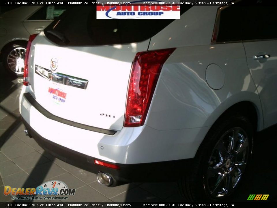 2010 Cadillac SRX 4 V6 Turbo AWD Platinum Ice Tricoat / Titanium/Ebony Photo #10