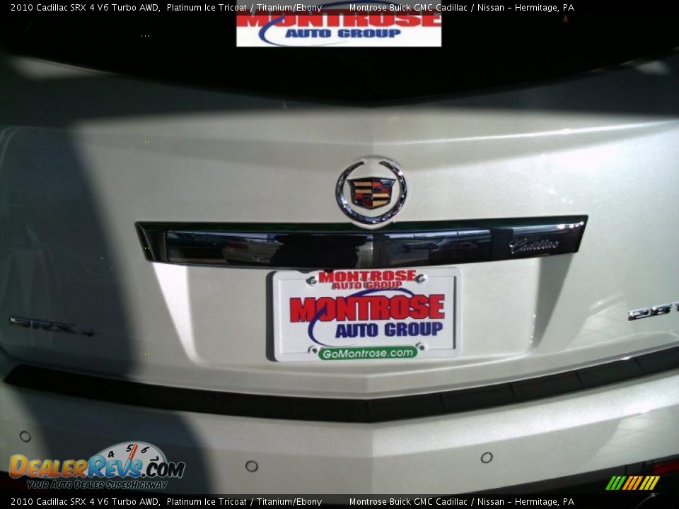 2010 Cadillac SRX 4 V6 Turbo AWD Platinum Ice Tricoat / Titanium/Ebony Photo #11