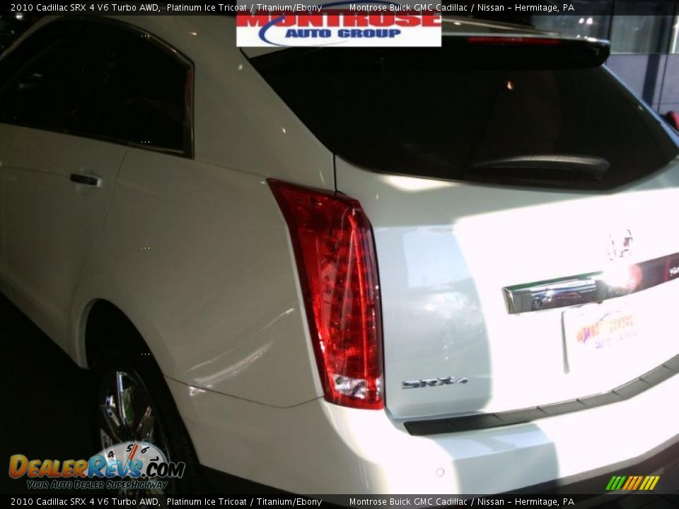 2010 Cadillac SRX 4 V6 Turbo AWD Platinum Ice Tricoat / Titanium/Ebony Photo #12