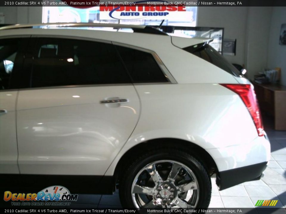 2010 Cadillac SRX 4 V6 Turbo AWD Platinum Ice Tricoat / Titanium/Ebony Photo #13