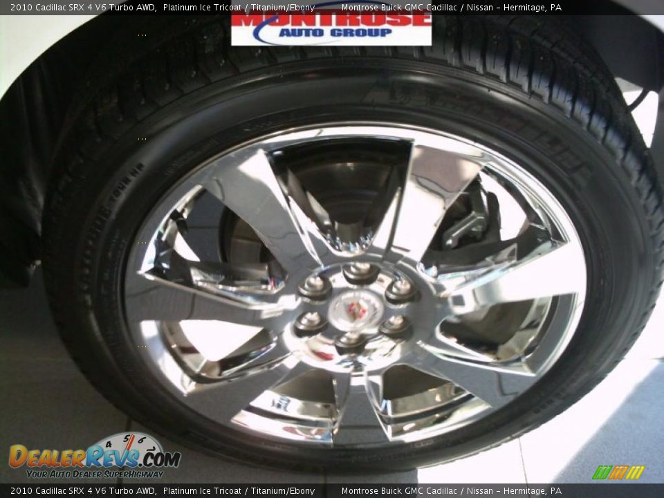 2010 Cadillac SRX 4 V6 Turbo AWD Platinum Ice Tricoat / Titanium/Ebony Photo #14