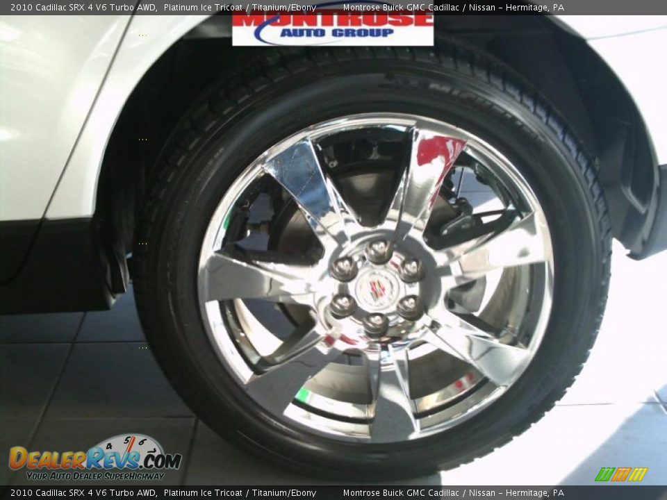 2010 Cadillac SRX 4 V6 Turbo AWD Platinum Ice Tricoat / Titanium/Ebony Photo #15