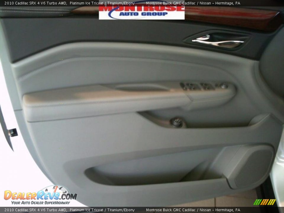 2010 Cadillac SRX 4 V6 Turbo AWD Platinum Ice Tricoat / Titanium/Ebony Photo #19