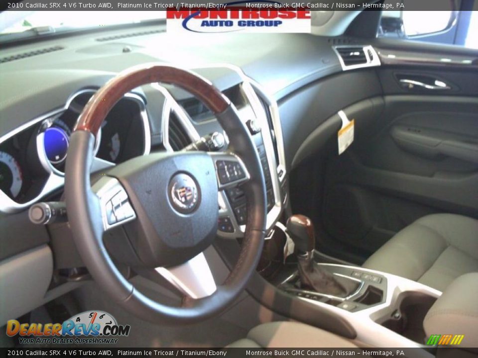 2010 Cadillac SRX 4 V6 Turbo AWD Platinum Ice Tricoat / Titanium/Ebony Photo #20