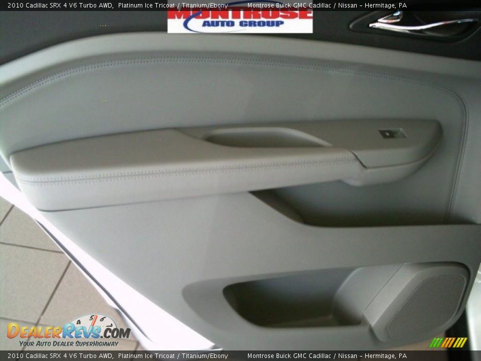 2010 Cadillac SRX 4 V6 Turbo AWD Platinum Ice Tricoat / Titanium/Ebony Photo #23
