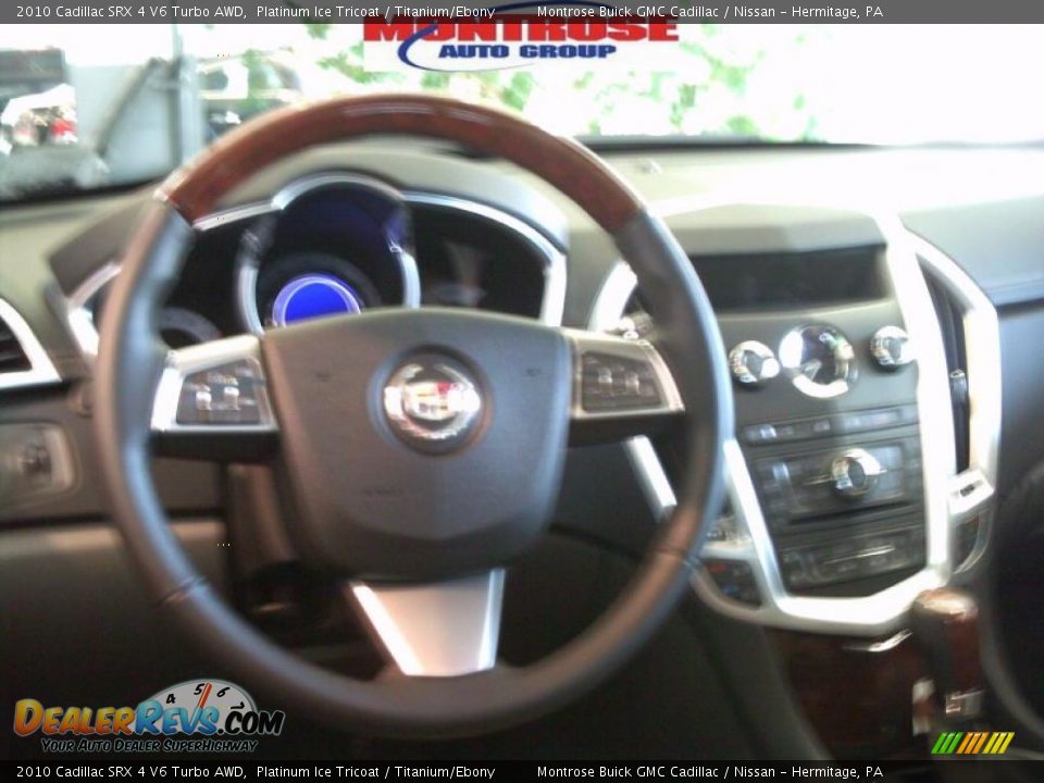 2010 Cadillac SRX 4 V6 Turbo AWD Platinum Ice Tricoat / Titanium/Ebony Photo #24