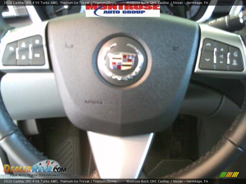 2010 Cadillac SRX 4 V6 Turbo AWD Platinum Ice Tricoat / Titanium/Ebony Photo #29