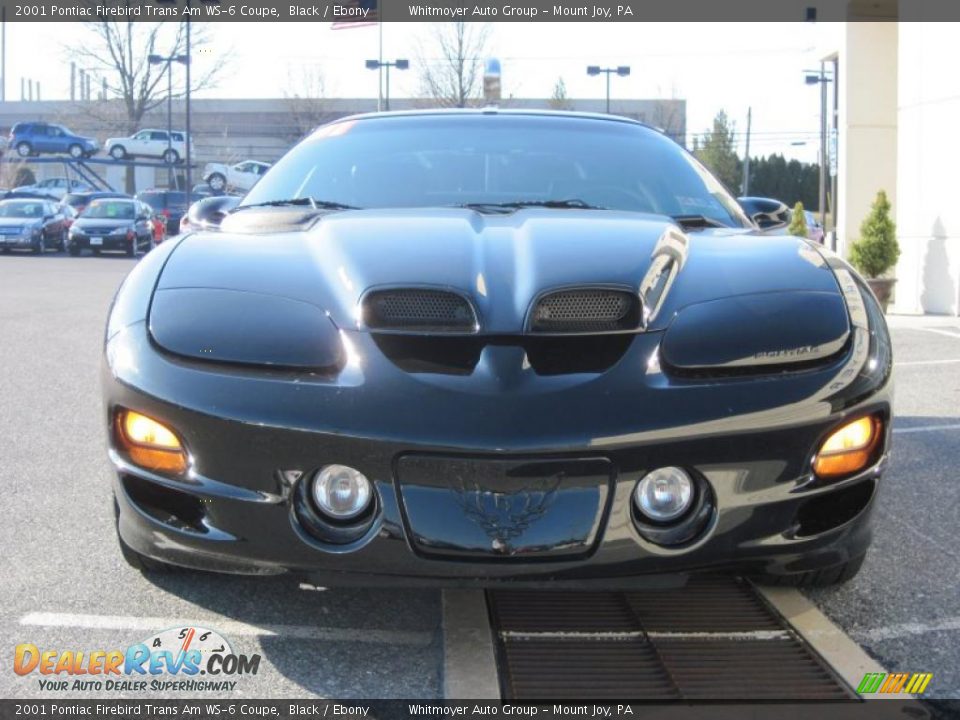 2001 Pontiac Firebird Trans Am WS-6 Coupe Black / Ebony Photo #2