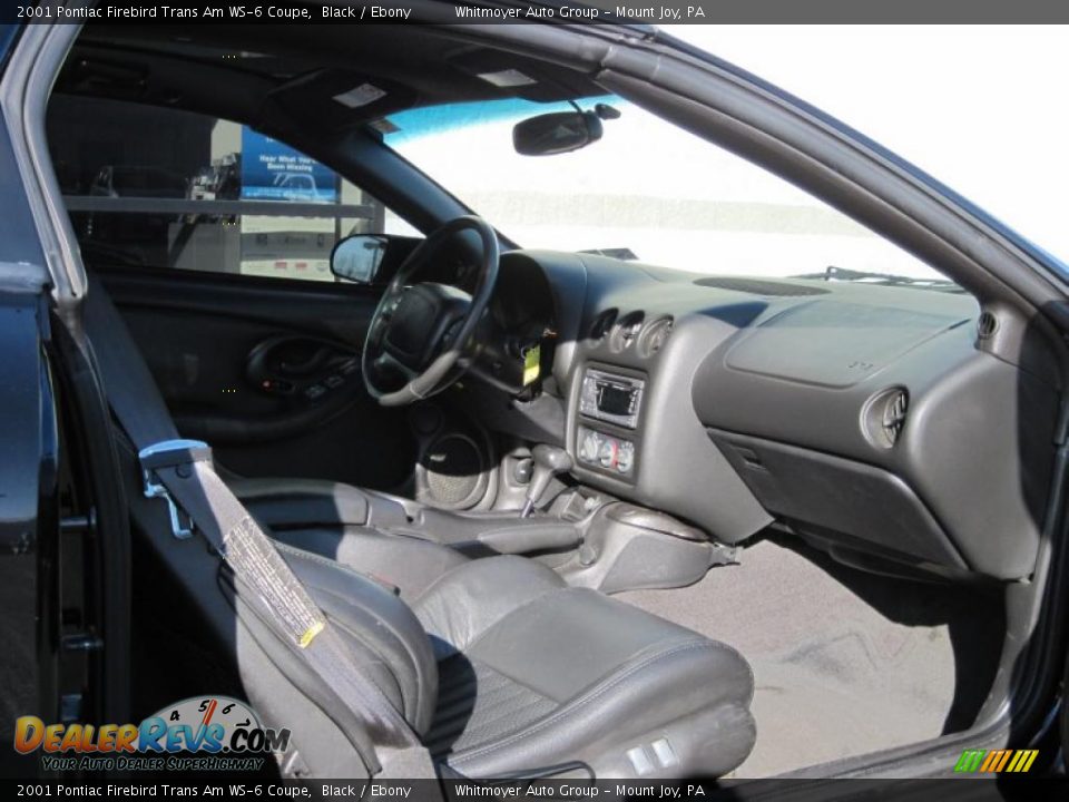 2001 Pontiac Firebird Trans Am WS-6 Coupe Black / Ebony Photo #7