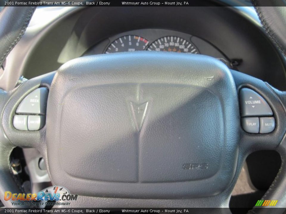 2001 Pontiac Firebird Trans Am WS-6 Coupe Black / Ebony Photo #12