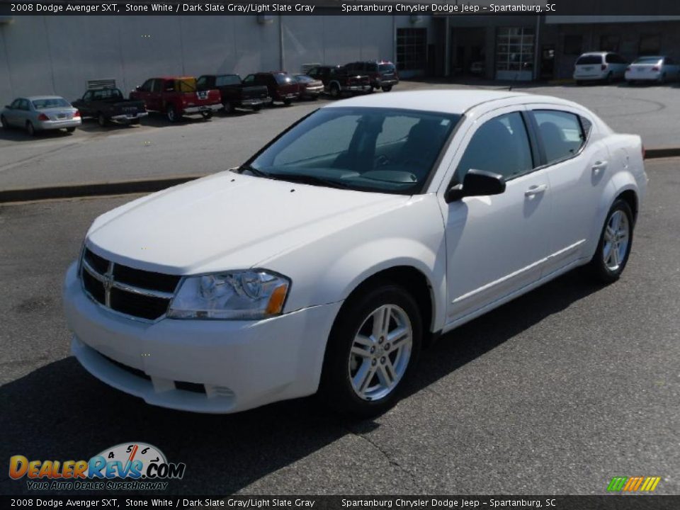 2008 Dodge Avenger SXT Stone White / Dark Slate Gray/Light Slate Gray Photo #1