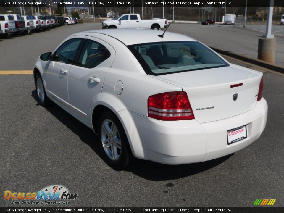 2008 Dodge Avenger SXT Stone White / Dark Slate Gray/Light Slate Gray Photo #2