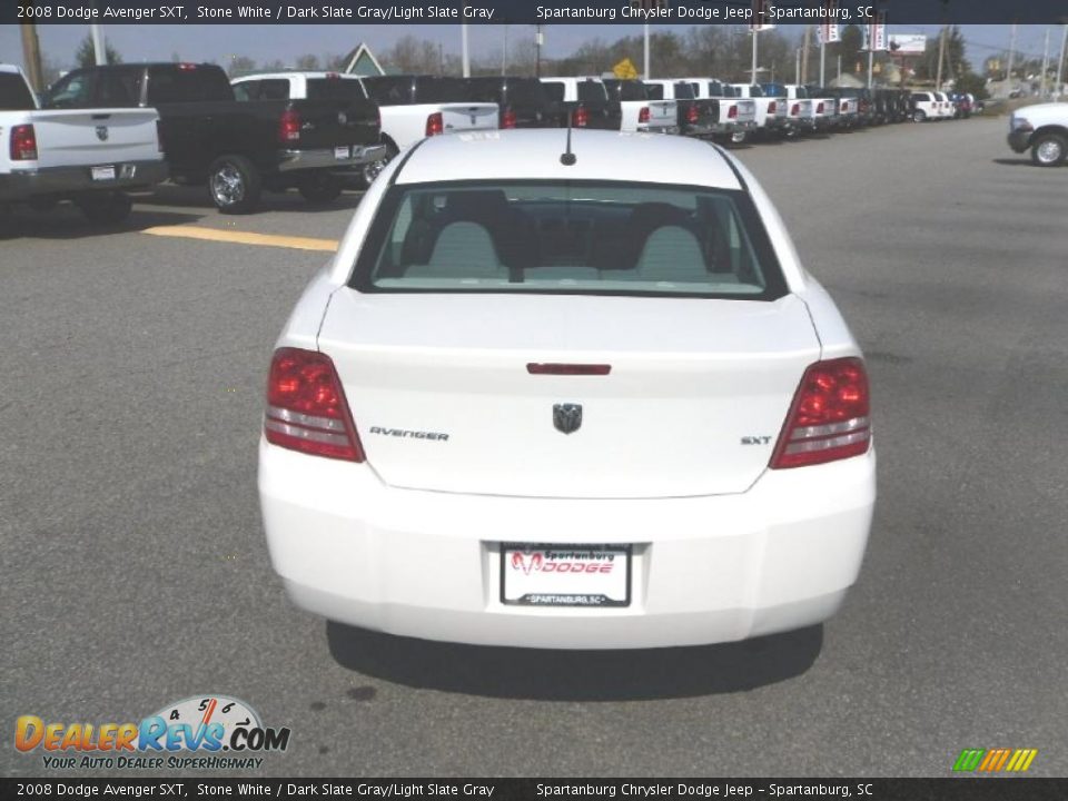 2008 Dodge Avenger SXT Stone White / Dark Slate Gray/Light Slate Gray Photo #3