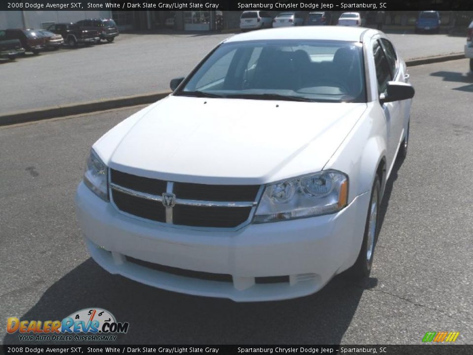 2008 Dodge Avenger SXT Stone White / Dark Slate Gray/Light Slate Gray Photo #6