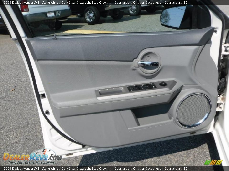 2008 Dodge Avenger SXT Stone White / Dark Slate Gray/Light Slate Gray Photo #7