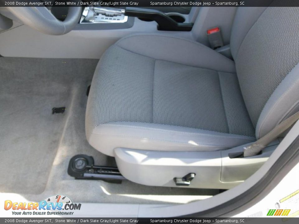 2008 Dodge Avenger SXT Stone White / Dark Slate Gray/Light Slate Gray Photo #8