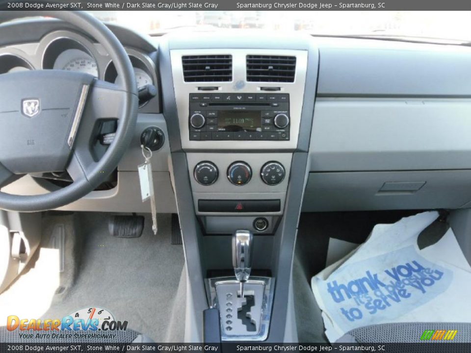 2008 Dodge Avenger SXT Stone White / Dark Slate Gray/Light Slate Gray Photo #12