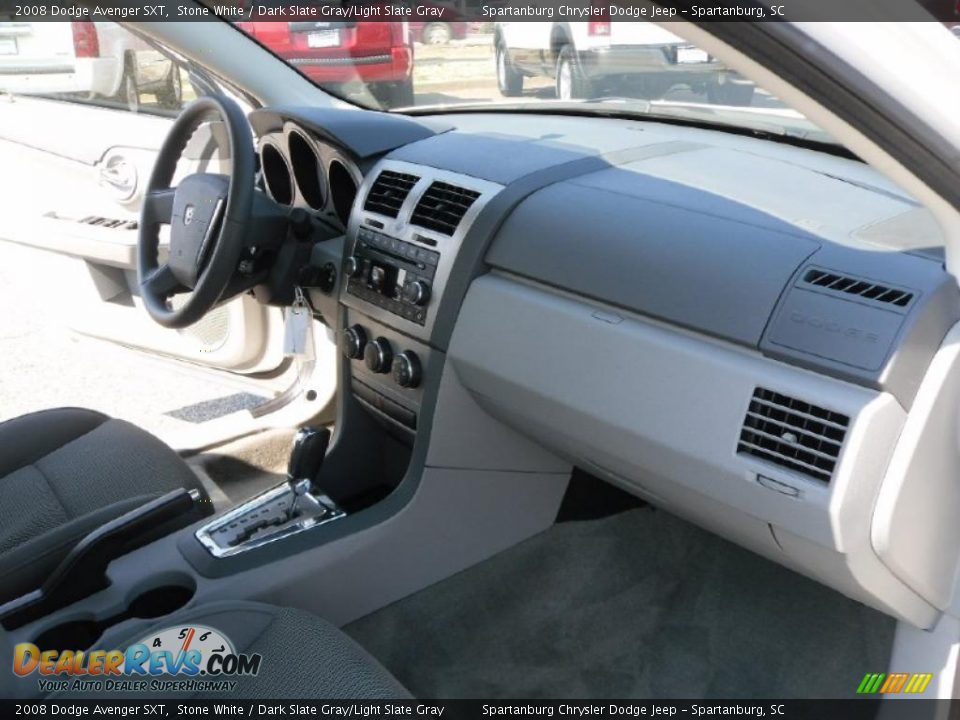 2008 Dodge Avenger SXT Stone White / Dark Slate Gray/Light Slate Gray Photo #16