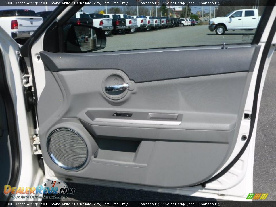 2008 Dodge Avenger SXT Stone White / Dark Slate Gray/Light Slate Gray Photo #17
