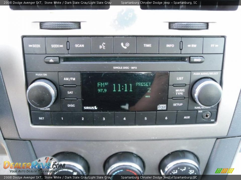 2008 Dodge Avenger SXT Stone White / Dark Slate Gray/Light Slate Gray Photo #23
