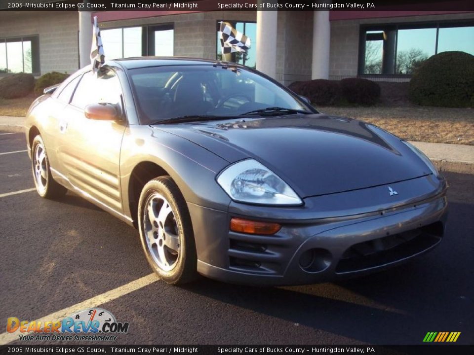 2005 Mitsubishi Eclipse GS Coupe Titanium Gray Pearl / Midnight Photo #2