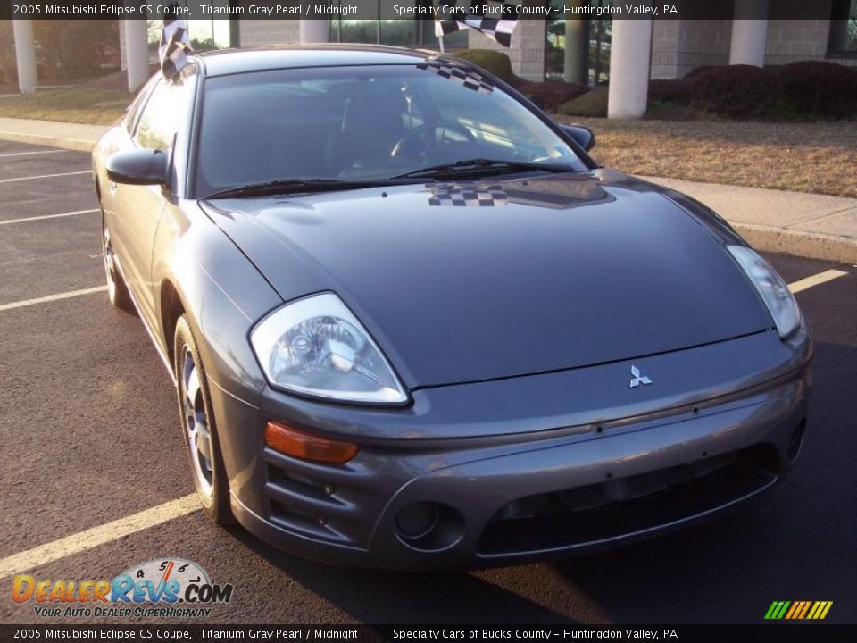 2005 Mitsubishi Eclipse GS Coupe Titanium Gray Pearl / Midnight Photo #3