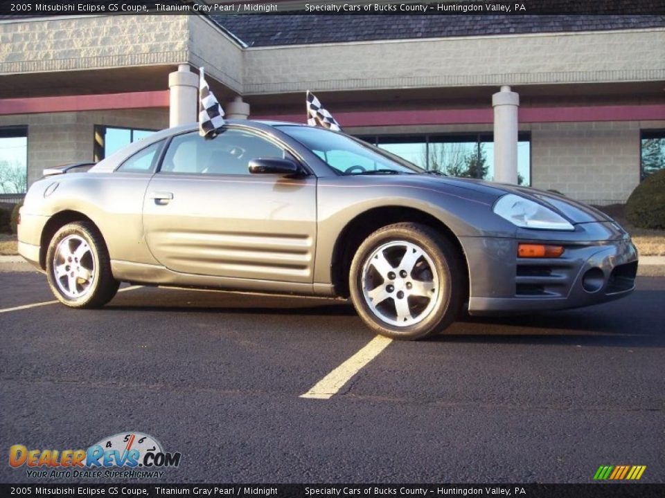 2005 Mitsubishi Eclipse GS Coupe Titanium Gray Pearl / Midnight Photo #5