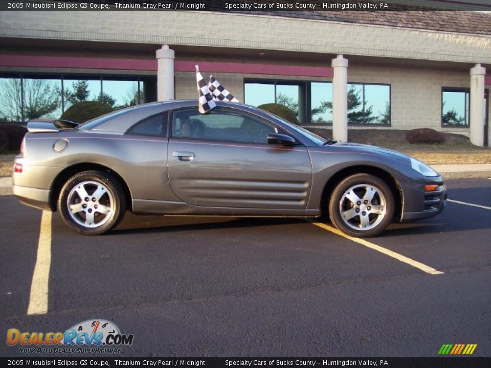 2005 Mitsubishi Eclipse GS Coupe Titanium Gray Pearl / Midnight Photo #6